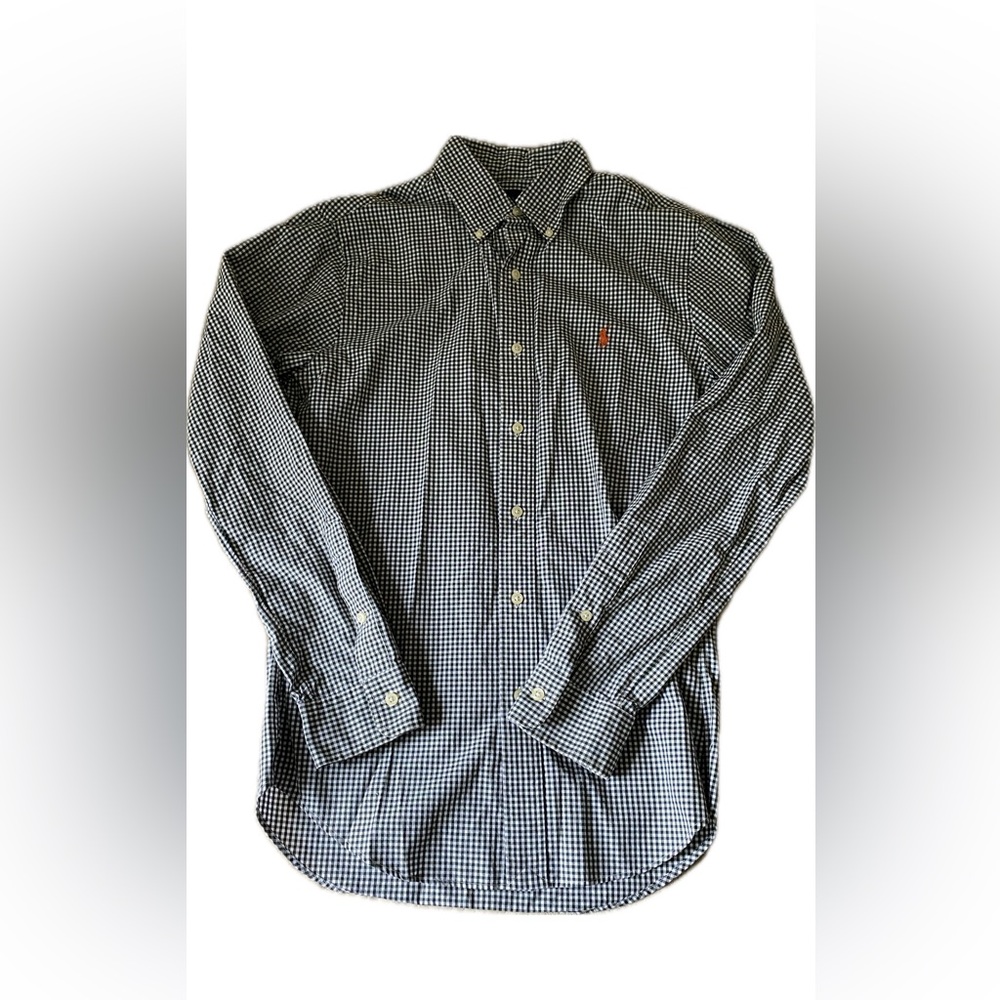 Ralph Lauren Men’s or Boy’s Green Gingham Button Down Shirt - size S/P Slim